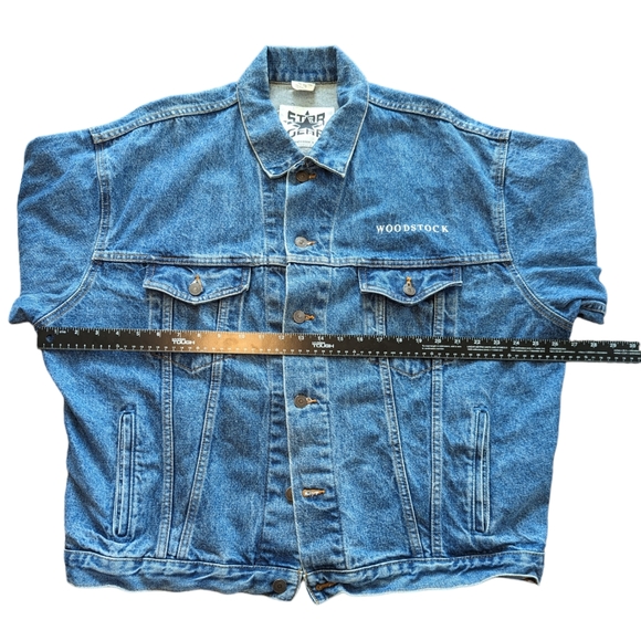 VINTAGE 1994 Woodstock original jean jacket - Picture 4 of 7